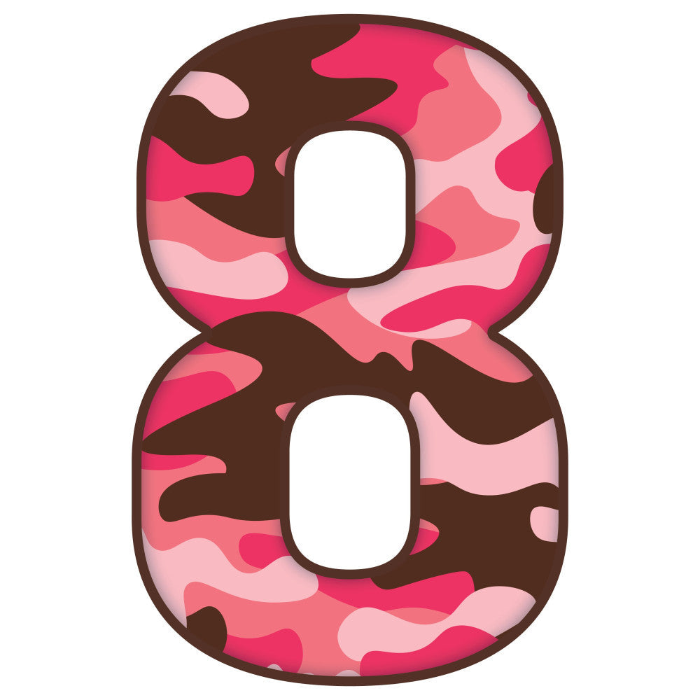 Pink Camo Alphabet Fabric Panel 27