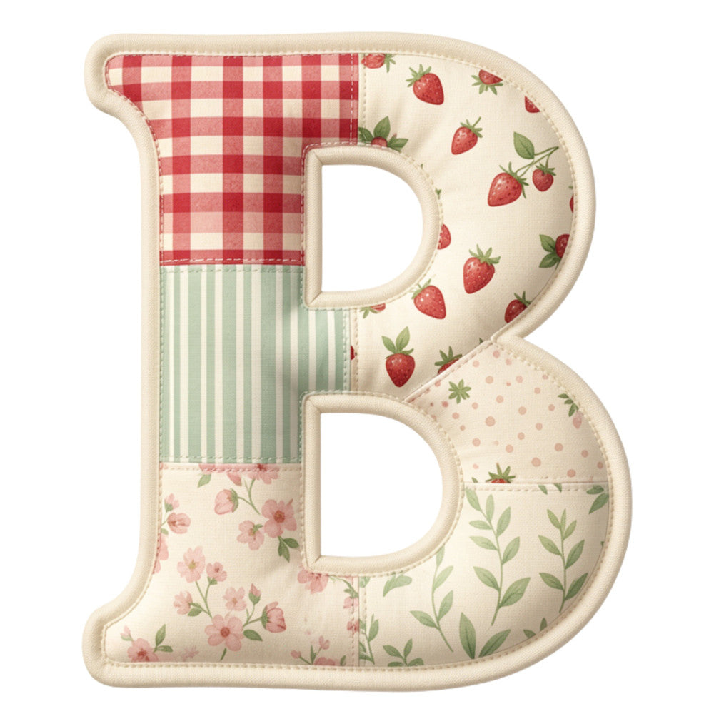 Strawberry Patchwork Fabric Panel 1