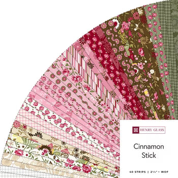 Cinnamon Stick 2.5" Strips - Color Principle for Henry Glass Fabrics