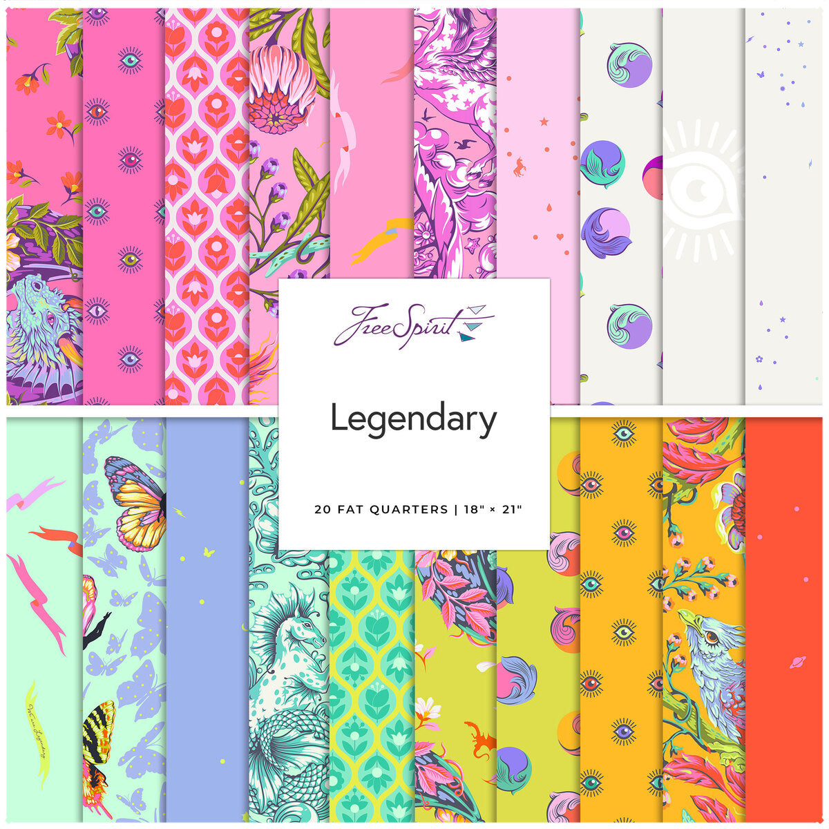 Legendary Fat Quarter Bundle of 20 Fabrics