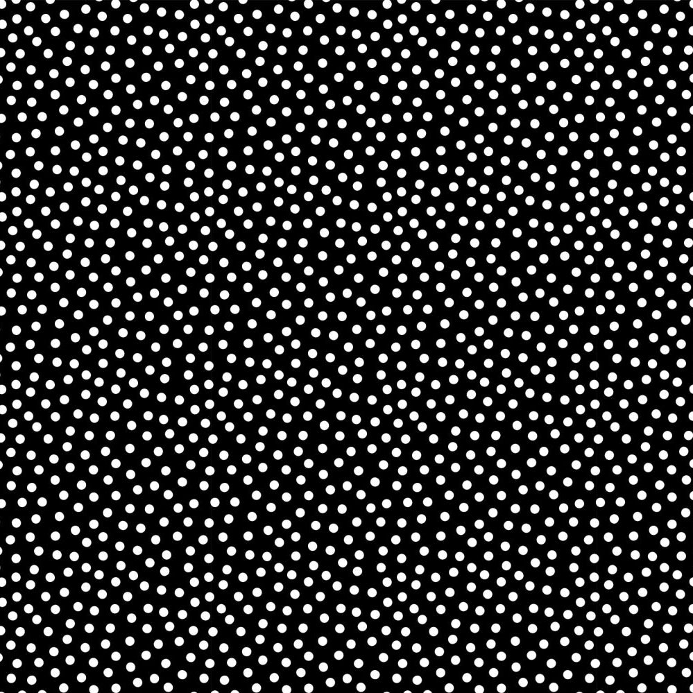 Barely Basics Lots a Dots Quilting Cuddle Black Fabric Per Yard