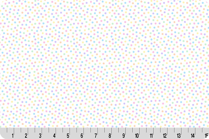 Barely Basics Lots a Dots Quilting Cuddle Pastel Fabric Per Yard