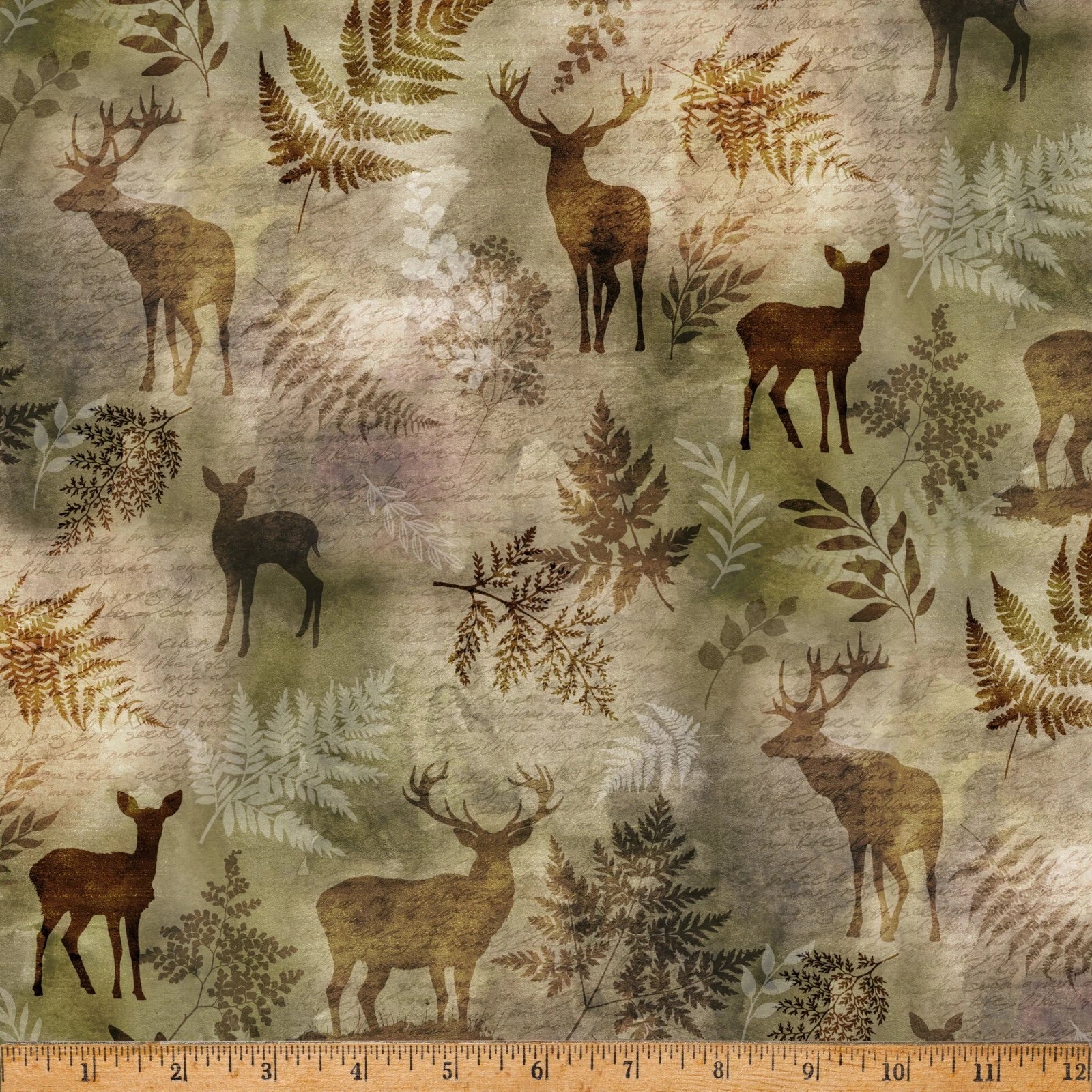 Forest Fawn Buckskin Forest Cotton 43"/44" Fabric Per Yard