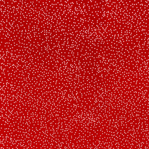 Scarlet/Silver Sparkle Cuddle Glitter 58/60" Fabric Per Yard