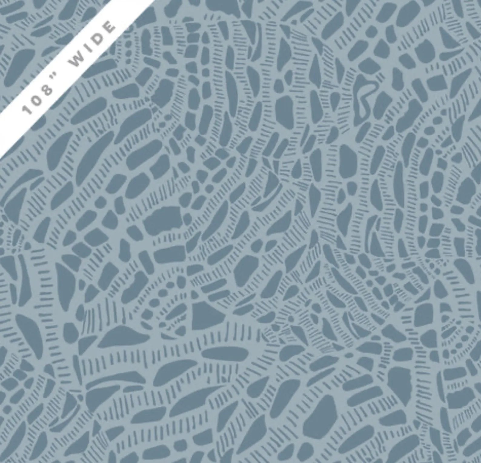 Blue Seashell Serenade Cotton Wideback Fabric per yard