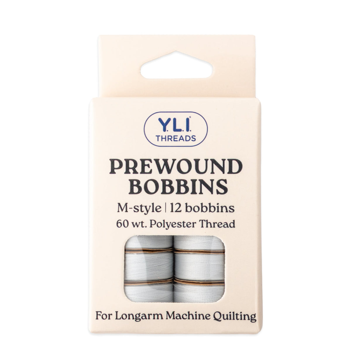 M-style Prewound Bobbins #524 - Silver Dozen