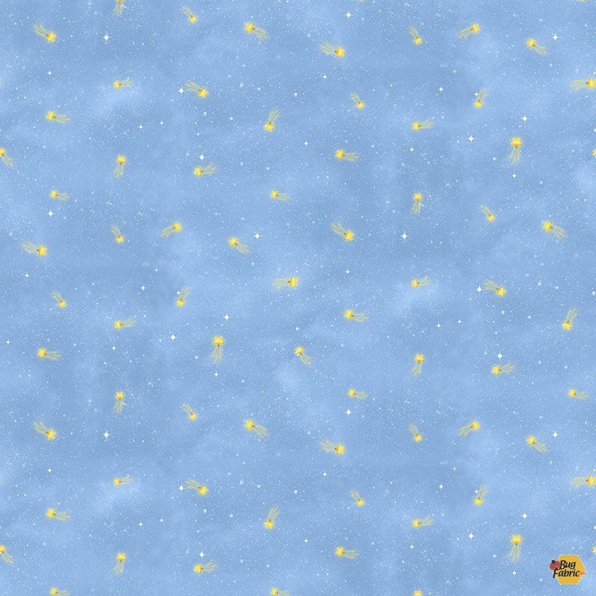 Owl Always Love You Sky Shooting Stars Cotton 44"/45" Fabric Per Yard