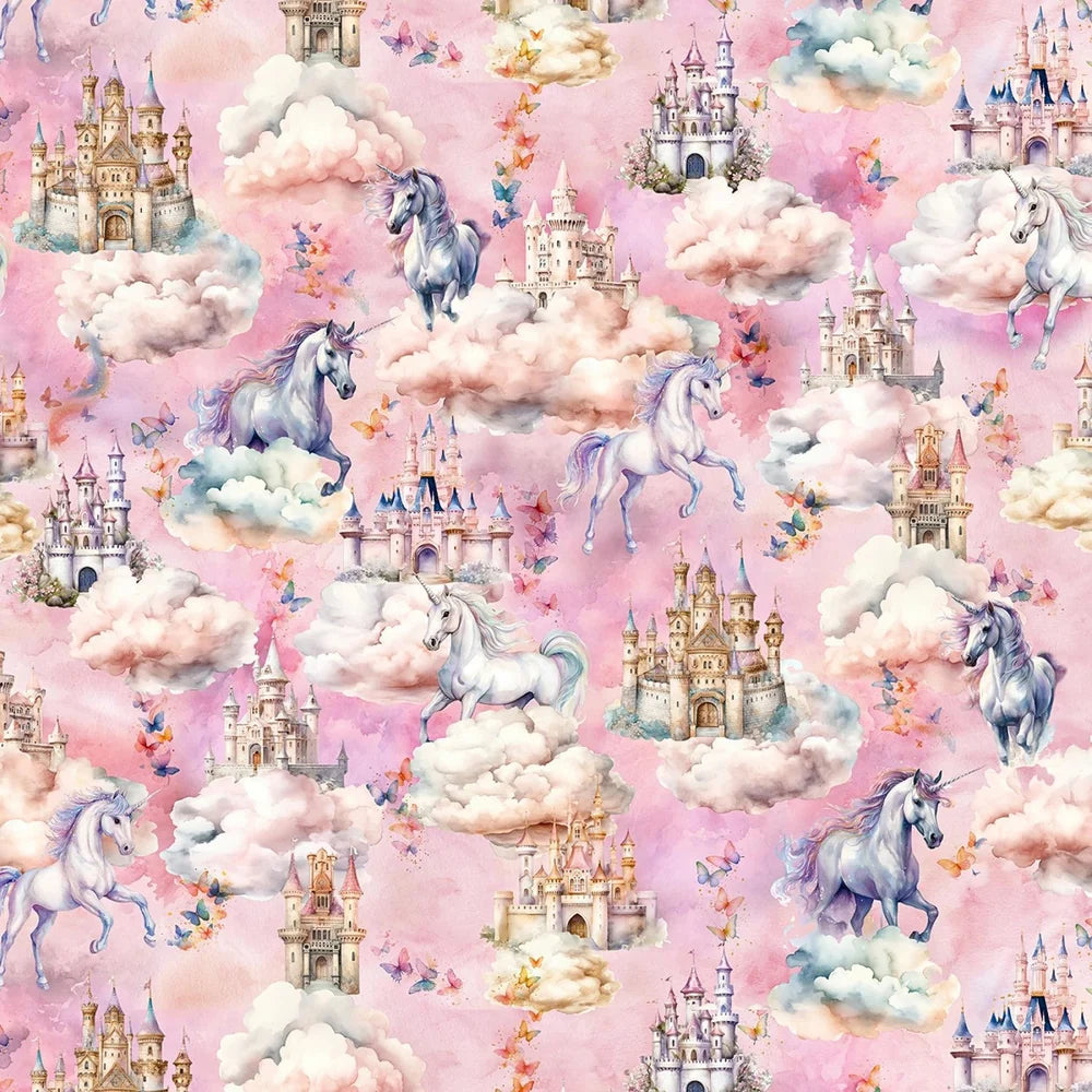 Hoffman 630 Ballet Pink Stardust Fables 43"/44" Fabric Per Yard