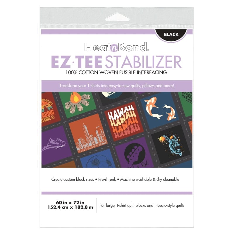 EZ-TEE Woven Fusible Stabilizer Pack (Black), 60 in x 72 in