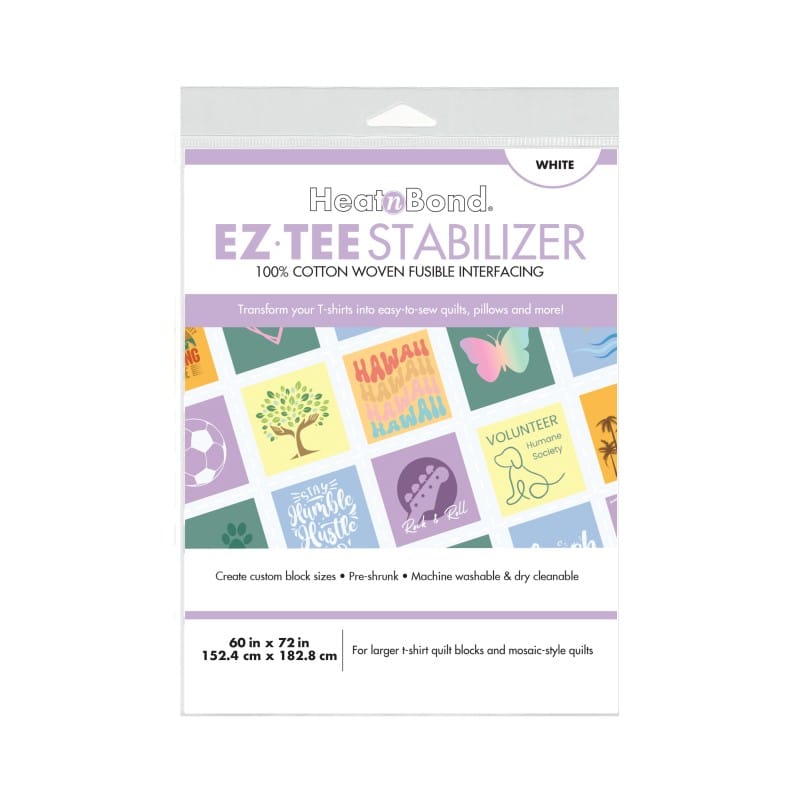 EZ-TEE Woven Fusible Stabilizer Pack (White), 60 in x 72 in