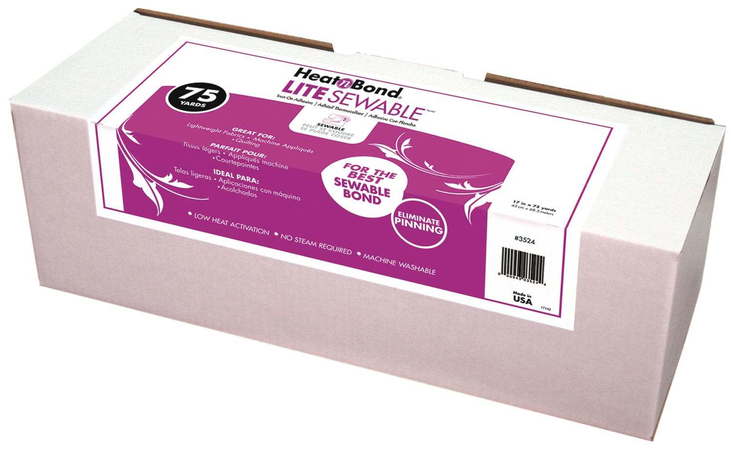 HeatnBond Lite Iron-On Adhesive Display Box, 17 in x 75 yds
