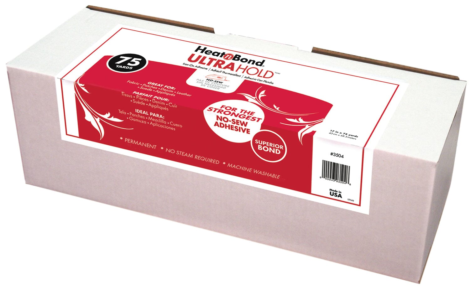 HeatnBond UltraHold Iron-On Adhesive Display Box, 17 in x 75 yds