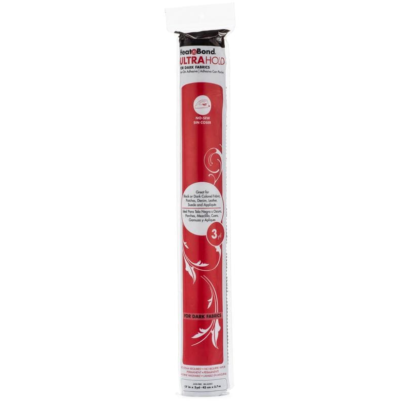 Heatnbond UltraHold Iron-On Adhesive Roll For Dark Fabrics, 17 in x 3 yds