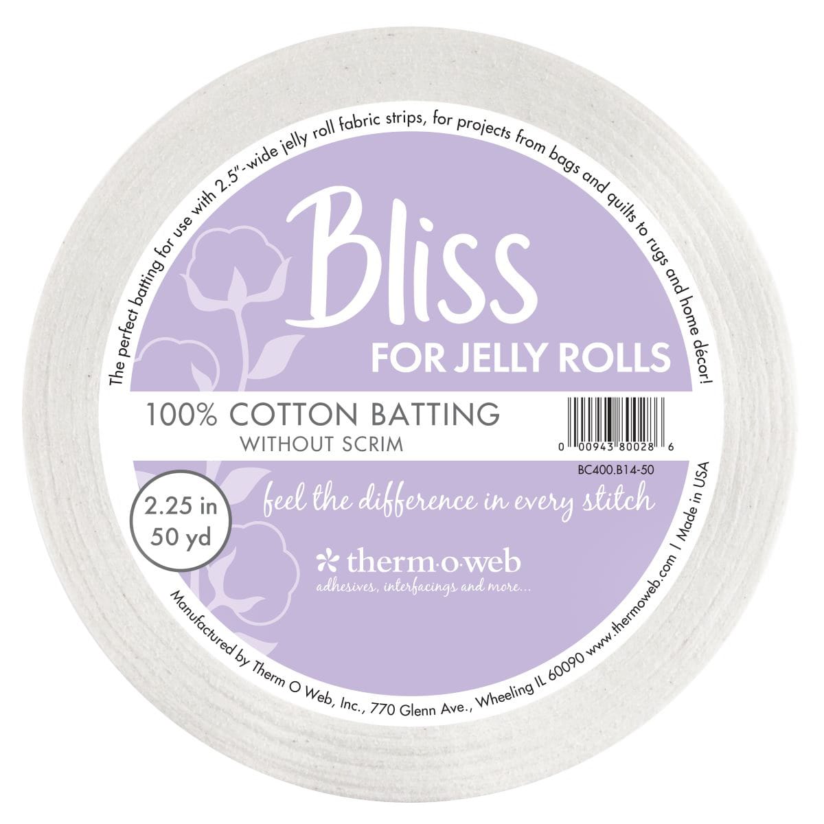 Bliss for Jelly Rolls 100% Cotton 2.25 in x 50 yd