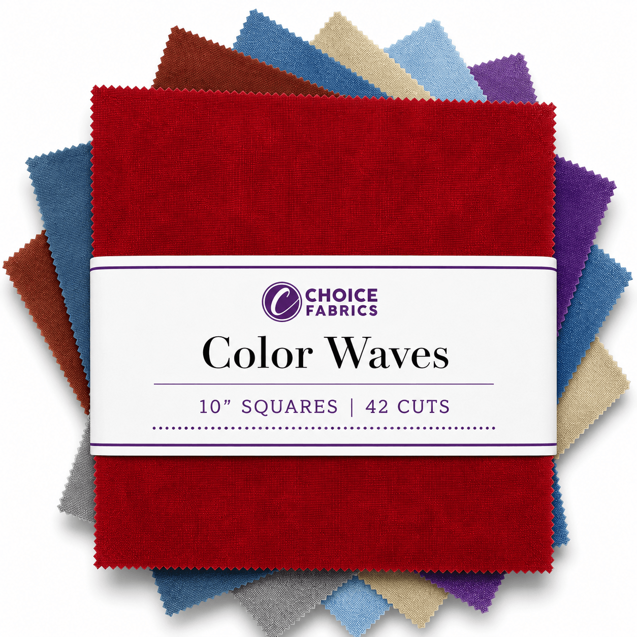 Color Waves - 10" Squares - Spectrum (42 Cuts)