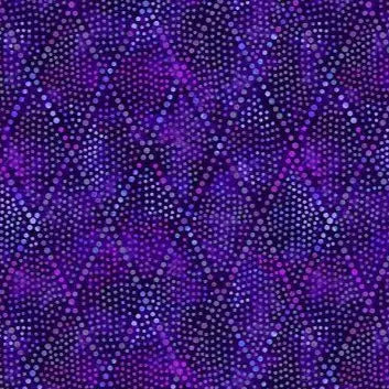 Purple Diamond Dots Cotton Wideback Fabric Per Yard - Linda's Electric Quilters