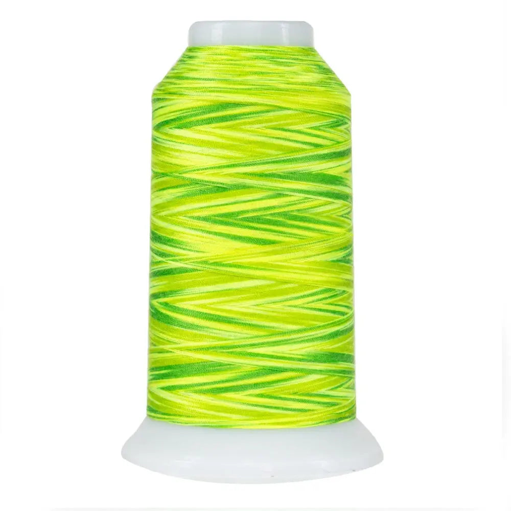 9064 Fresh Lime Omni Variegated Polyester Thread - Linda's Electric
