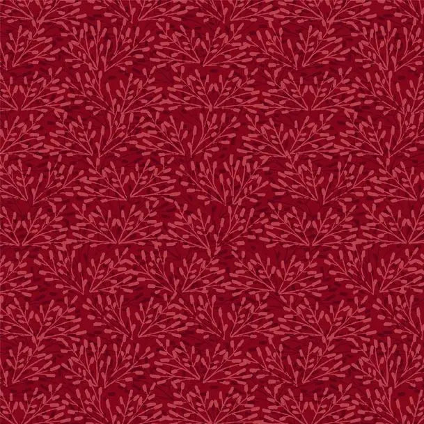 Red Whimsy Cotton Wideback Fabric Per Yard - Linda's Electric Quilters