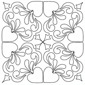 60014 Hippy 9", 6", 3" Stencil - Linda's Electric Quilters
