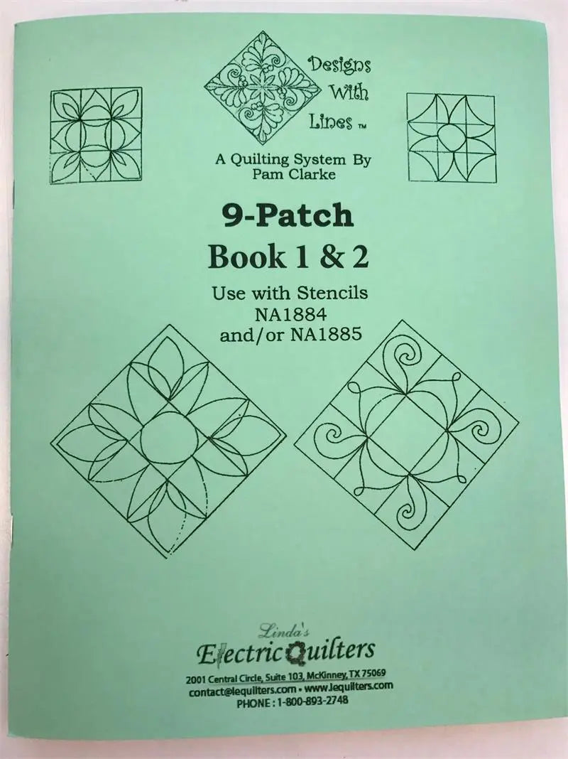 1885 9 Patch 1 & 2 Sketchbook - Linda's Electric Quilters