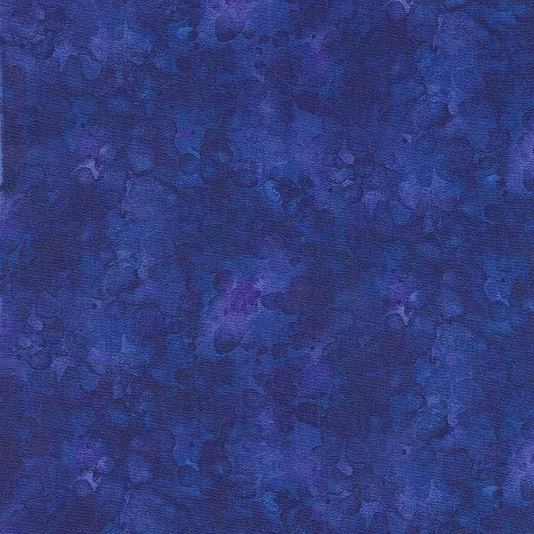 Blue Royal Watercolor Texture Cotton Wideback Fabric Per Yard - Linda's Electric Quilters