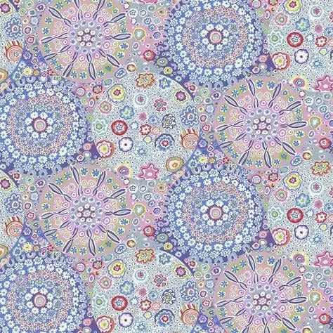 Purple Blue Pastel Millefiore Cotton Wideback Fabric Per Yard Free Spirit Fabrics
