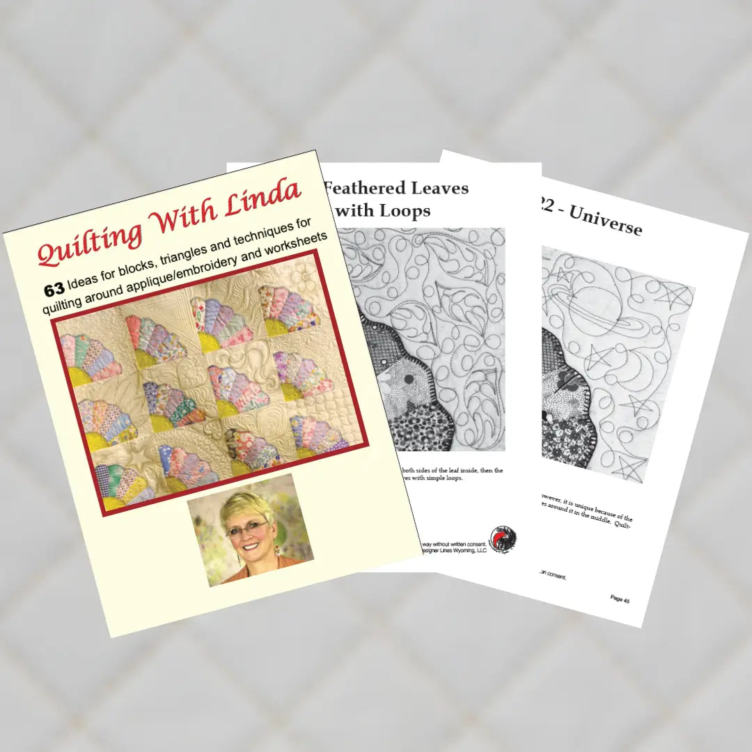Quilting With Linda Sketch Book PDF Download! - Linda's Electric