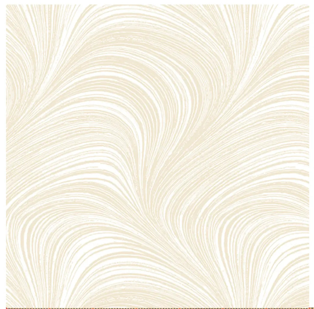 Natural Cream Wave Texture Flannel Wideback Fabric Per Yard Benartex