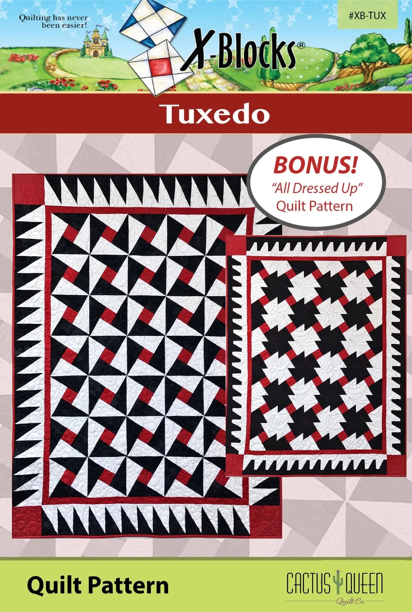 X-Block Tuxedo Pattern - Linda's Electric Quilters