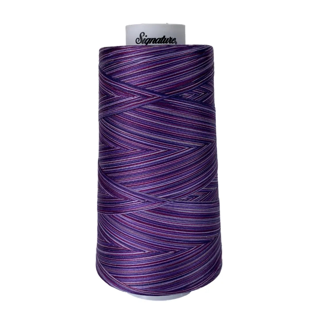 M12 Purple Haze Signature Cotton Variegated Thread - Linda's Electric Quilters