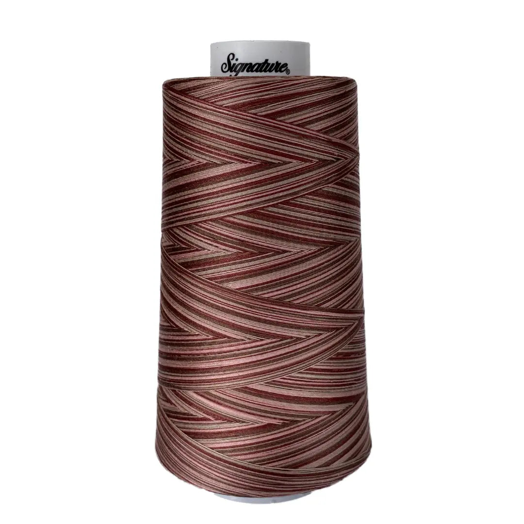 M80 Dusty Mauves Signature Cotton Variegated Thread - Linda's Electric Quilters