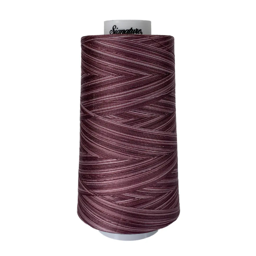 M88 Dusty Purples Signature Cotton Variegated Thread - Linda's Electric Quilters