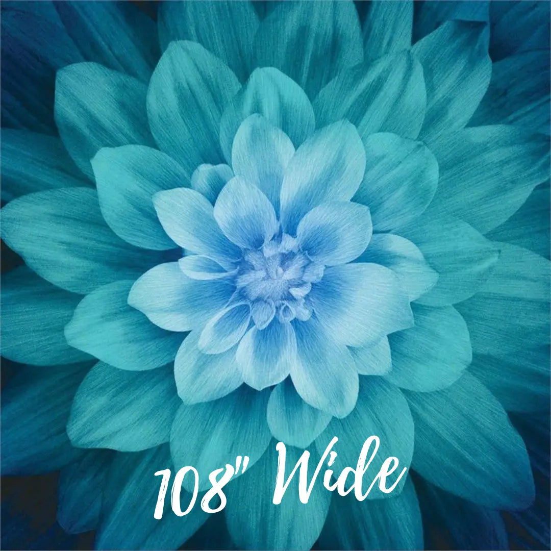 Dream Bigger Teal Panel 108" x 108" Hoffman California Fabrics