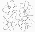 Butterflies and Flowers Digital E2E