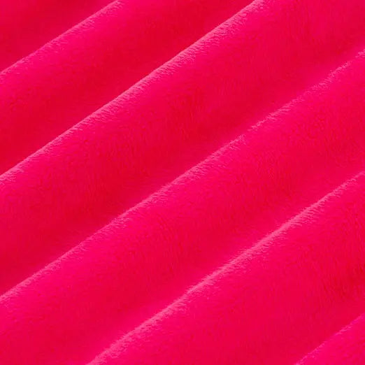 Fuchsia Cuddle 3 Extra Wide Solid Minky Fabric Per Yard - Linda's Electric Quilters