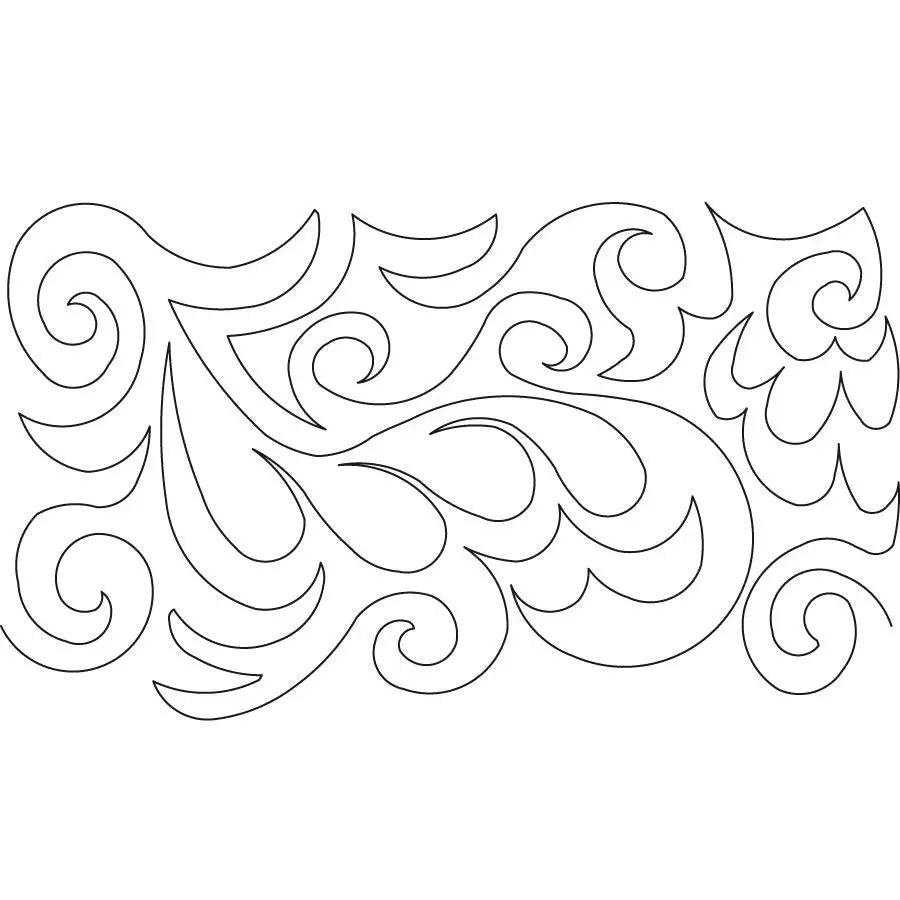 Simple Feather Meandering Digital E2E - Linda's Electric Quilters