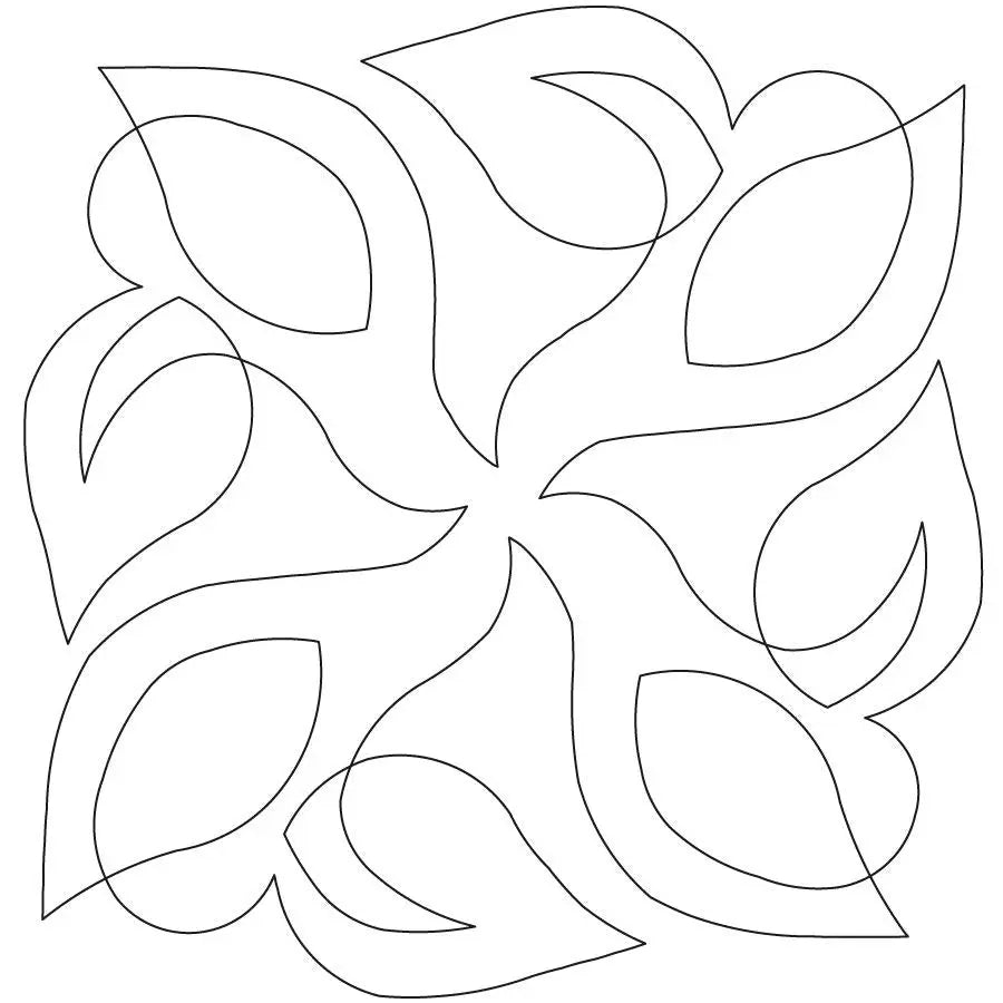 Swirling Leaves Block - Linda's Electric Quilters