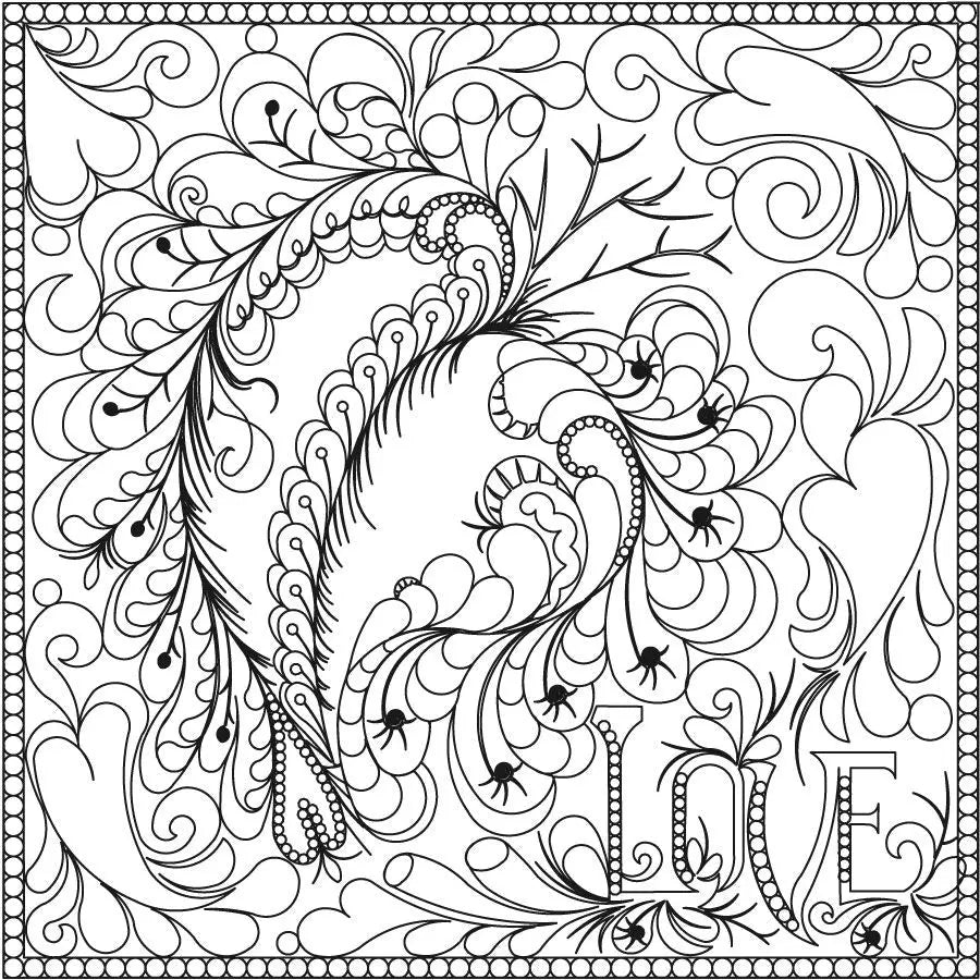 Fancy Valentine Placemat - Linda's Electric Quilters