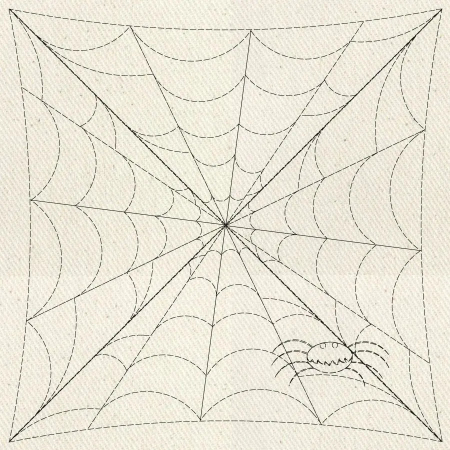 Web with Spider Block - Linda's Electric Quilters