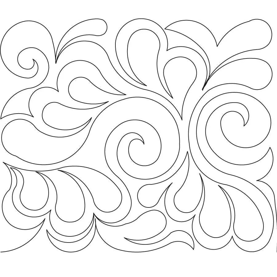 Feathers and Swirls Digital E2E - Linda's Electric Quilters
